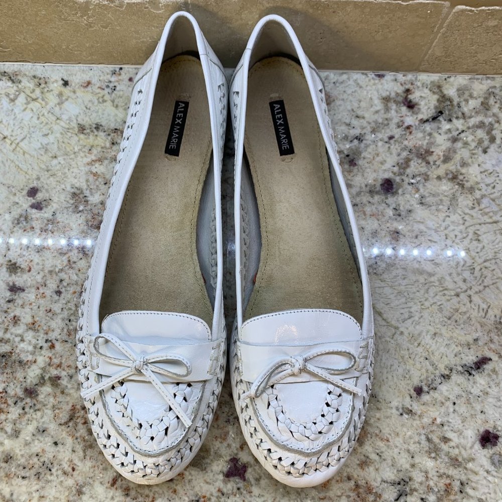 *SALE* Alex Marie Leather Loafer Size 9.5 - white